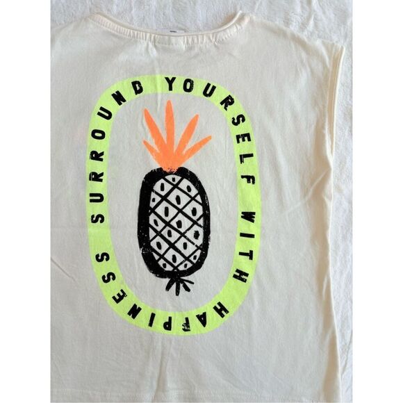 Zara Pineapple Sleeveless Shirt Size 4 Years - Picture 4 of 5